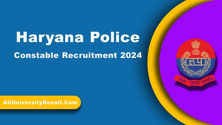 Haryana Police Constable Recruitment 2024